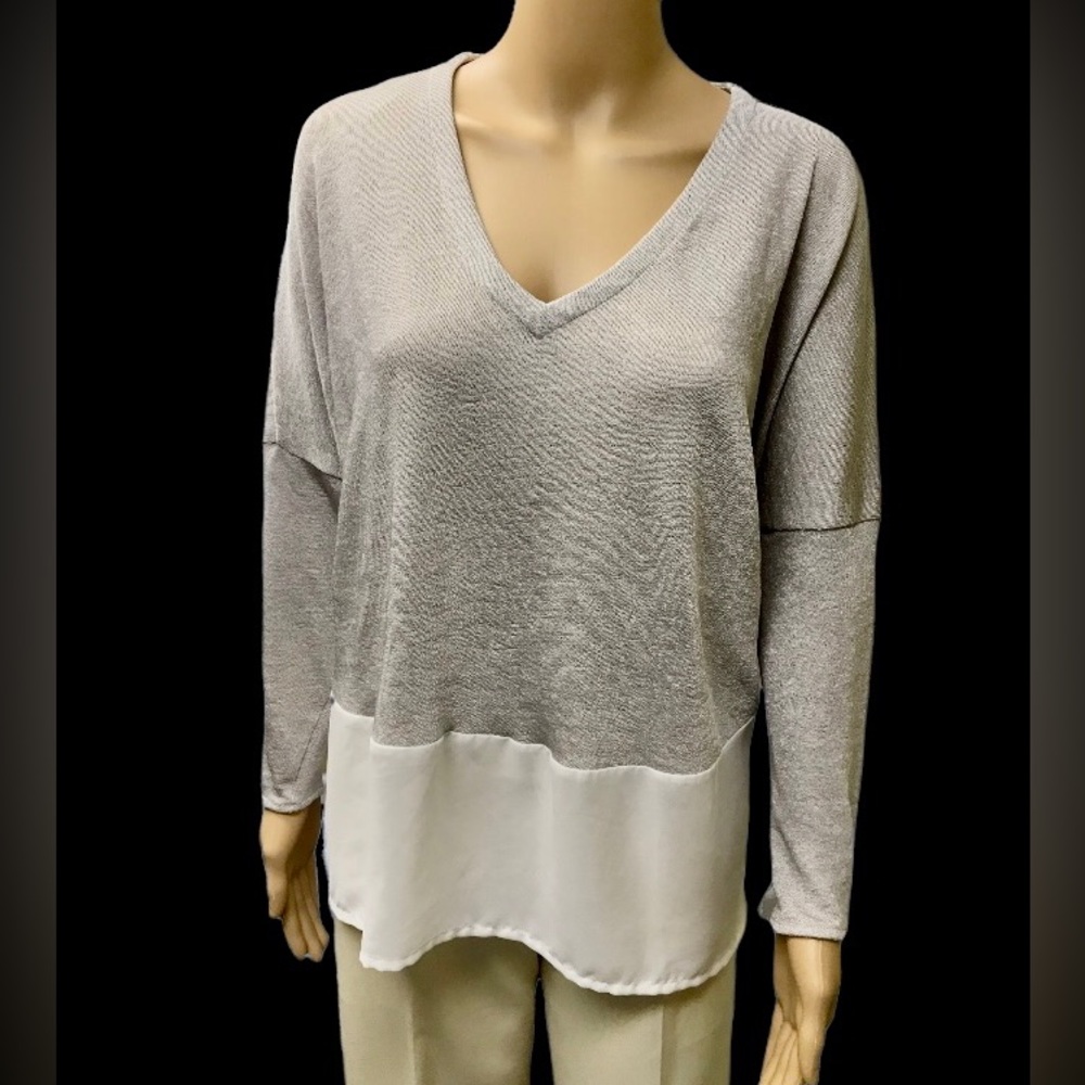 Ovesized Color Block Top
